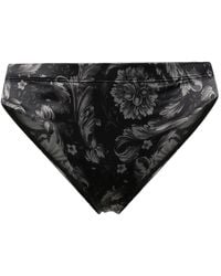 Versace - Barocco-Print Satin Briefs - Lyst