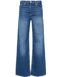 AG Jeans - High-Rise Wide-Leg Jeans - Lyst