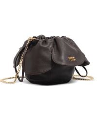 Bimba Y Lola - Ebony Leather Pétalo Bag - Lyst