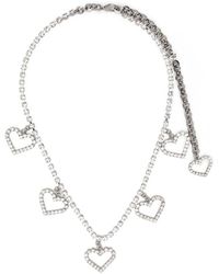 Alessandra Rich - Halskette mit Herz-Anhänger - Lyst