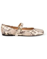 Status - Reptile Buckle Ballet Flats - Lyst
