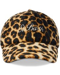 MC2 Saint Barth - Leopard-Print Logo-Embroidered Baseball Cap - Lyst