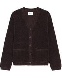 NN07 - Terry-Fleece V-Neck Cardigan - Lyst