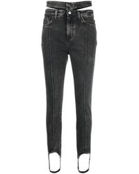 ANDREADAMO - Cut-Out Skinny Jeans - Lyst