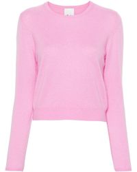 Allude - Round-neck Cropped Cashmere Jumper - Lyst