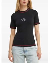 Résumé - T-Shirt Con Logo E Strass - Lyst