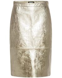 ROTATE BIRGER CHRISTENSEN - Leather Midi Skirt - Lyst