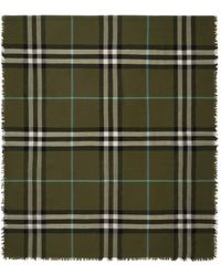 Burberry - Bufanda de lana a cuadros - Lyst