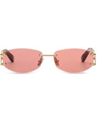 Philipp Plein - Sleek Oval-Lenses Sunglasses - Lyst