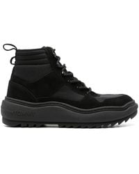 Tommy Hilfiger - Schnürstiefel Mit Kontrasteinsätzen - Lyst