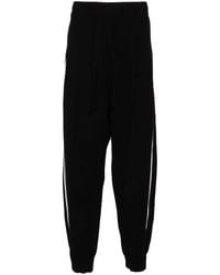 CROQUIS - Gebreide Broek Met Zijstreep - Lyst