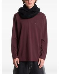Y-3 - Logo-Print Long-Sleeve T-Shirt - Lyst