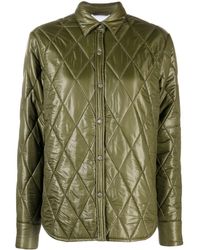 Aspesi - Quilted Button-up Jacket - Lyst