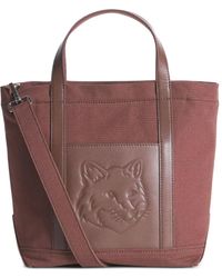 Maison Kitsuné - Kleine Fox Head Tote Bag - Lyst