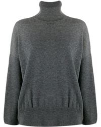 Societe Anonyme Crop Sleeve Cashmere Sweater - Gray