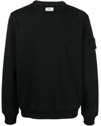 Woolrich - Fleece-Sweatshirt mit Logo-Print - Lyst