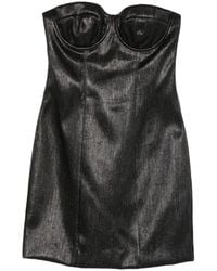 FEDERICA TOSI - Metallic-Finish Sweetheart-Neck Mini Dress - Lyst