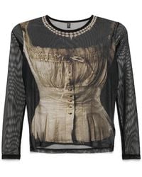 IA London - Graphic-Print Top - Lyst