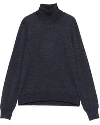 Maison Margiela - High Turtleneck Dark Wool Sweater - Lyst