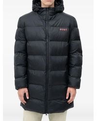 HUGO - Gewatteerd Jack Met Capuchon - Lyst