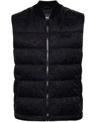 Versace - Barocco-jacquard Quilted Gilet - Lyst