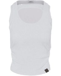 SRVC Studio - Cut-Out Ruched Tank Top - Lyst