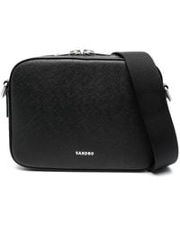 Sandro - Mini Logo-Print Messenger Bag - Lyst