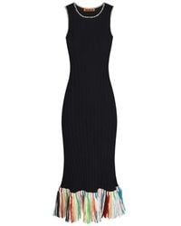 Simon Miller - Thea Fringe-Trim Midi Dress - Lyst