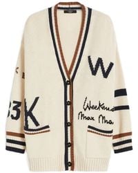 Weekend by Maxmara - Blasone Striped Button Cardigan - Lyst