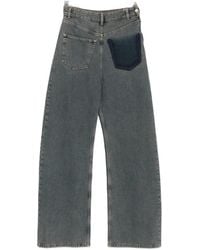MM6 by Maison Margiela - Faded-Effect Patch-Detail Jeans - Lyst