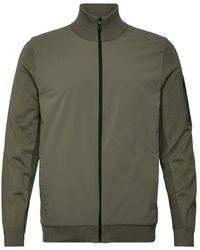 BOSS - Ribbed Zip Jacket - Lyst