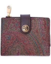 Etro - Arnica Paisley-Print Bifold Wallet - Lyst