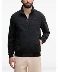 Guess - Logo-Patch Zip-Up Jacket - Lyst