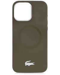 Lacoste - Logo-Plaque Iphone 16 Case - Lyst