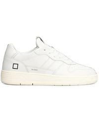 Date - Court 2.0 Basic Perforated Panelled Low-Top Sneakers - Lyst