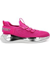 Philipp Plein - Runnr Logo-Plaque Knitted Sneakers - Lyst