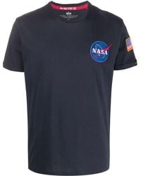 Alpha Industries - T-shirt Met Nasa-print - Lyst