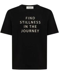 Laneus - T-Shirt Mit Slogan-Stickerei - Lyst