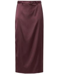 Anna October - Jupe Mi-Longue Aletta À Taille Ceinturée - Lyst