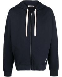 Jil Sander - Sudadera con capucha y cremallera - Lyst