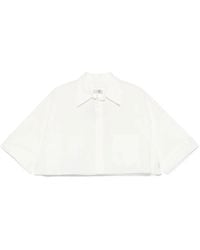 MM6 by Maison Margiela - Cropped Shirt - Lyst