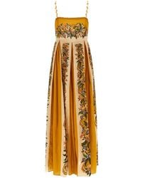 FARM Rio - Sand Hilo Striped Floral-Print Maxi Dress - Lyst