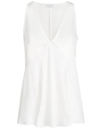 Brunello Cucinelli - Satin Top - Lyst