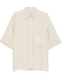 INLINUM - Chest-Pocket Short-Sleeve Shirt - Lyst