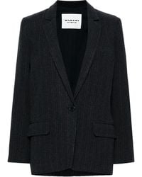Isabel Marant - Pinstripe Wool Blend Charlyne Blazer - Lyst