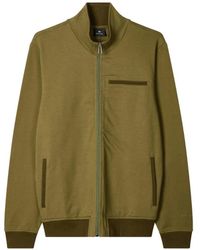Paul Smith - Logo-Embroidered Zip-Up Sweatshirt - Lyst