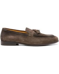 Doucal's - Tassel-embellished Suede Loafers - Lyst