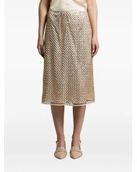 Peserico - Sequin-Embellished Midi Skirt - Lyst