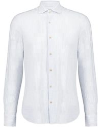 Boglioli - Striped Long-Sleeved Shirt - Lyst