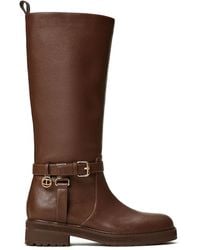 Twinset - 40Mm Oval T Leather Boots - Lyst